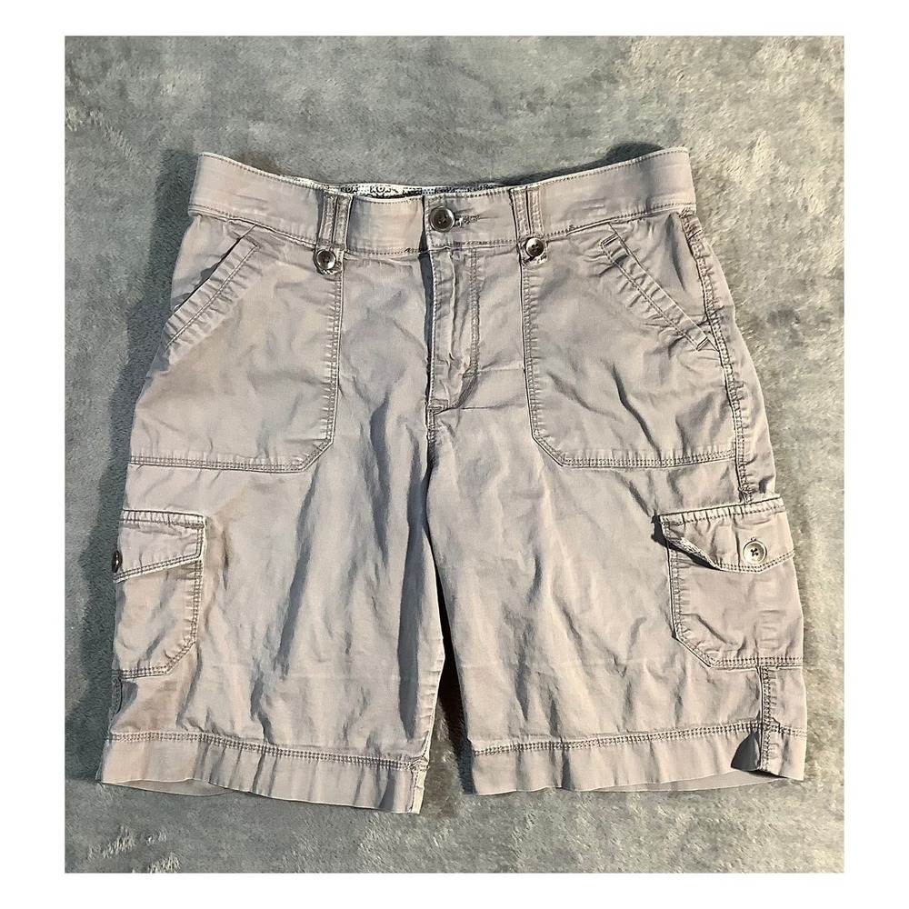 SONOMA Goods for Life Women's Cargo Shorts Gray Size‎ 10 Stretch Utility